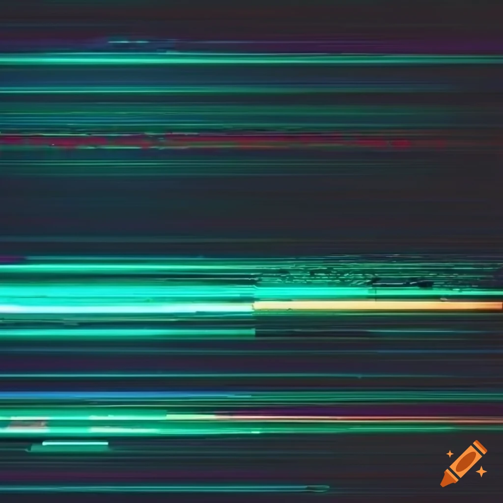 double exposure of neon signs and glitchy grunge textures