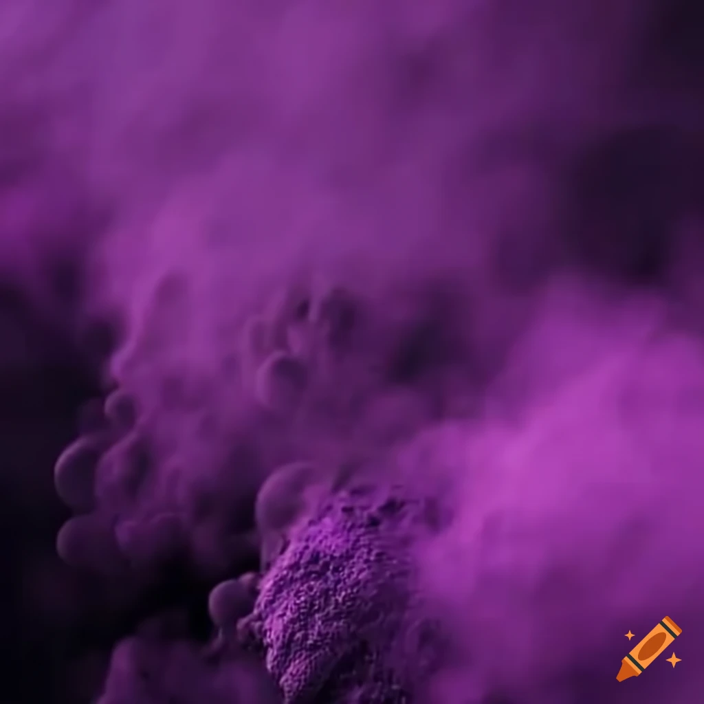 Collision Of Black And Purple Powders collision-of-black-and-purple-powders