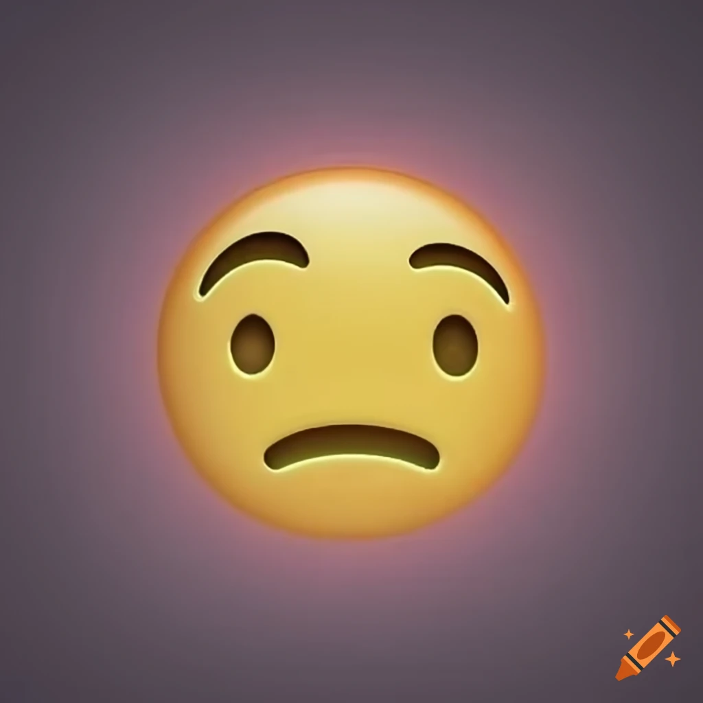 sad iphone emoji face
