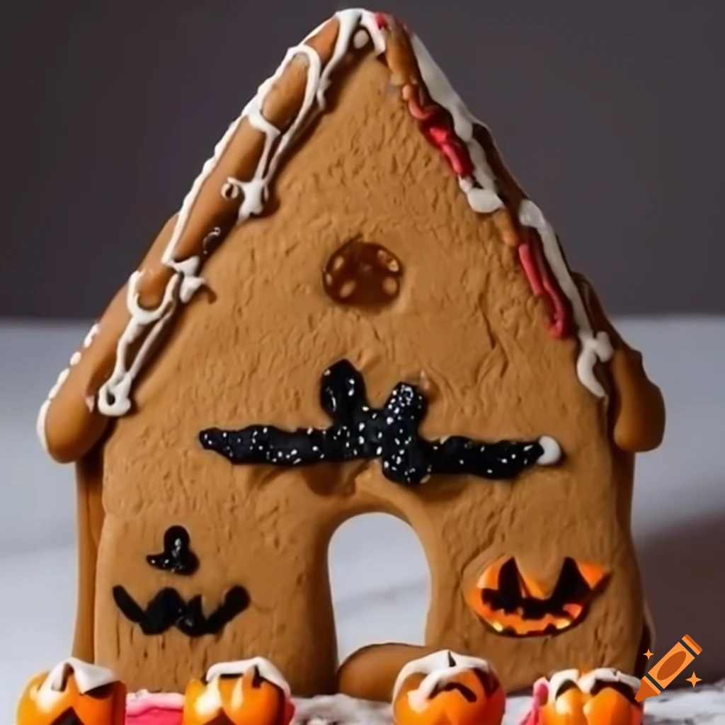 Spooky gingerbread houses for halloween