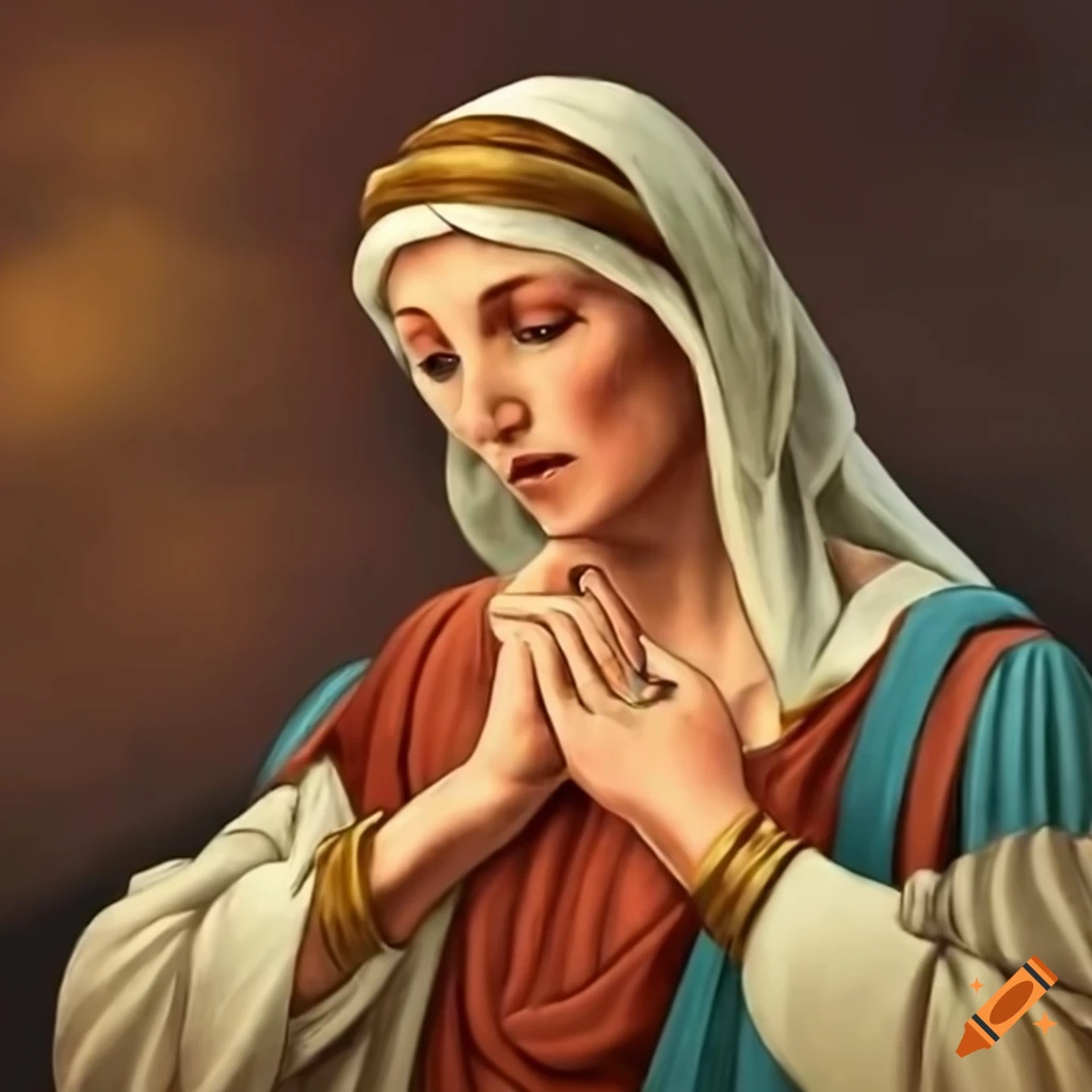 Illustration Of The Mary And Martha Story In The Bible On Craiyon