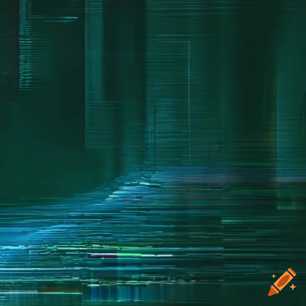 double exposure of neon signs and glitchy grunge textures