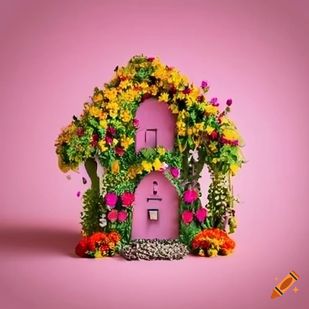 Flower Houses On Craiyon