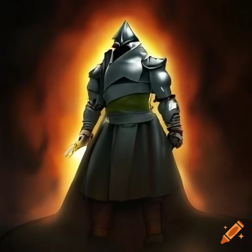 cosplay of Alphonse Elric wearing a monk cape