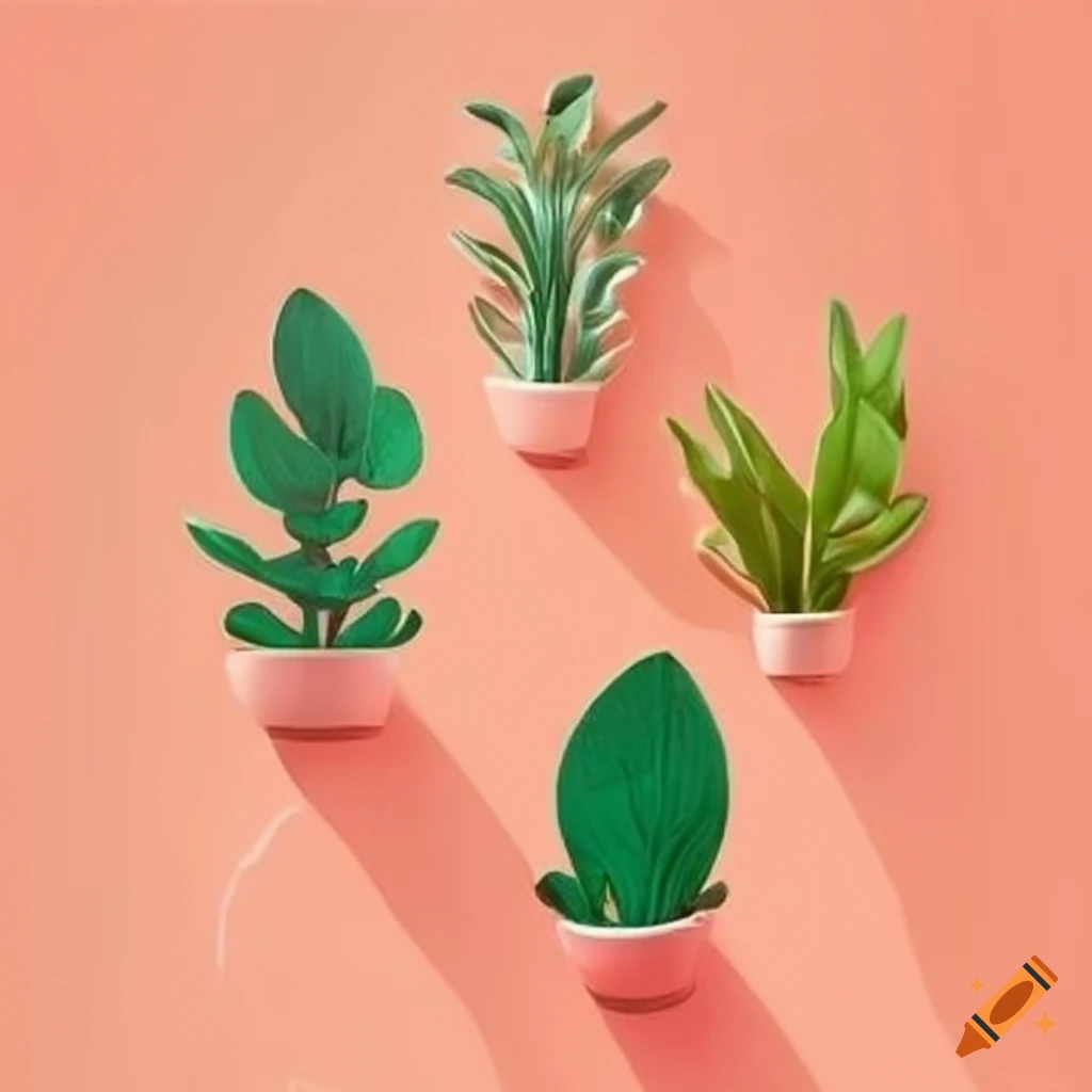 cute and stylish plant wall patterns