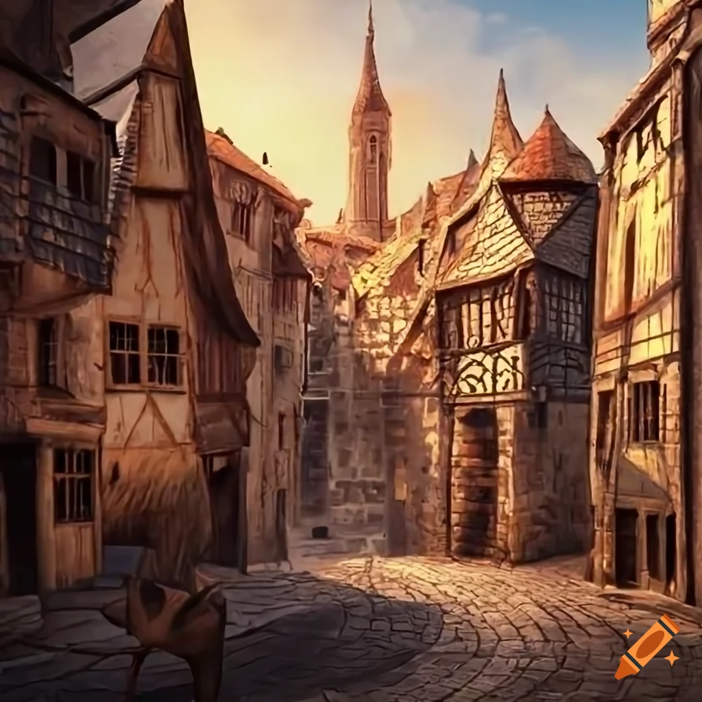 medieval townscape