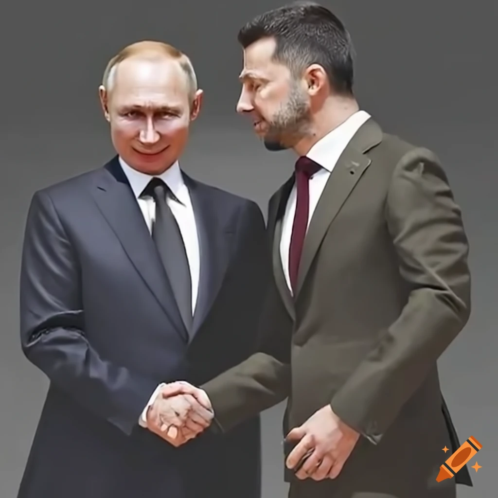 handshake between Putin and Zelenskyy