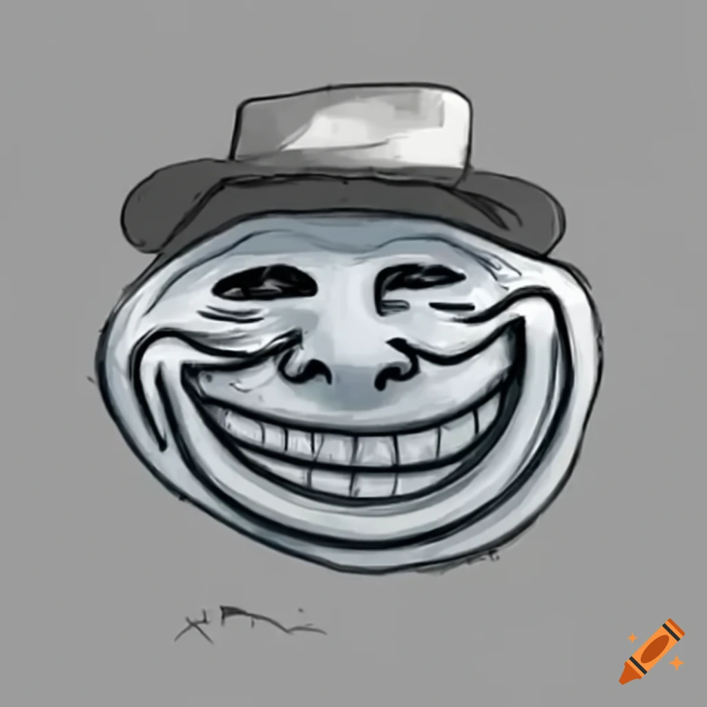 Troll face - Happy to sad
