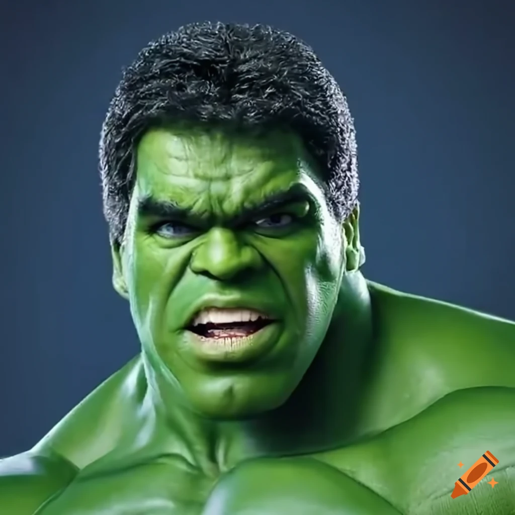 Photorealistic Depiction Of Lou Ferrigno As Hulk In Nyc