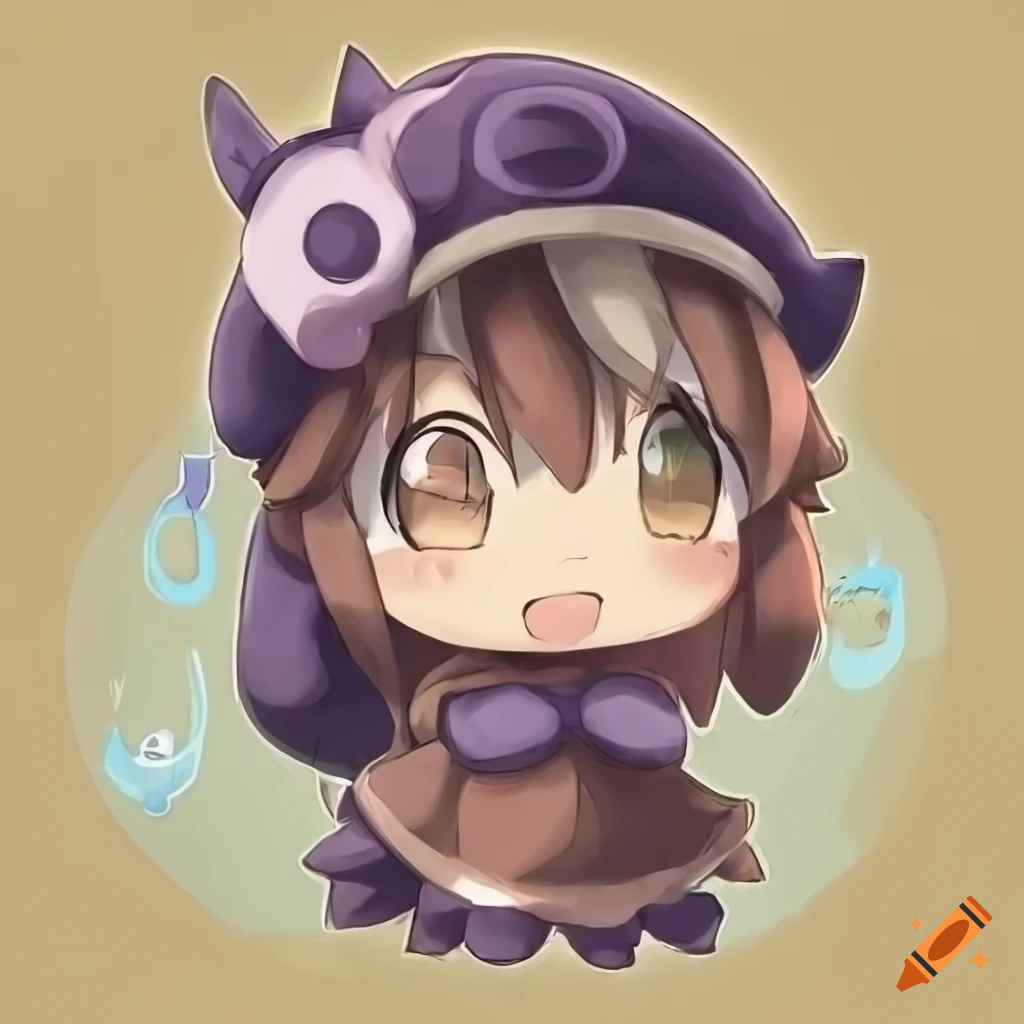 Cute chibi artwork of made in abyss characters