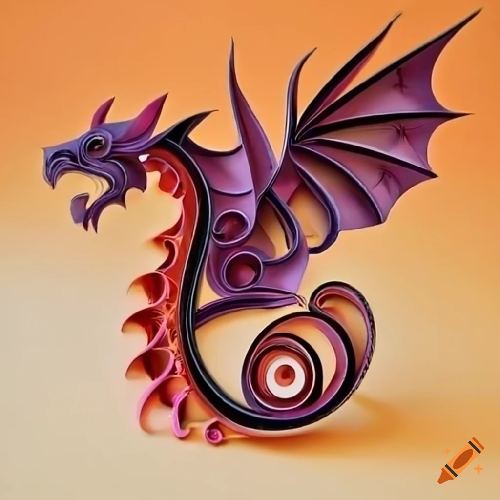 organic dragon sculpture on Craiyon