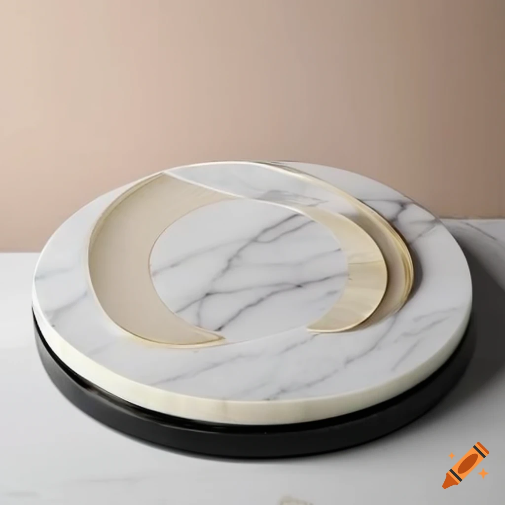 White marble book stand with a book on top on Craiyon