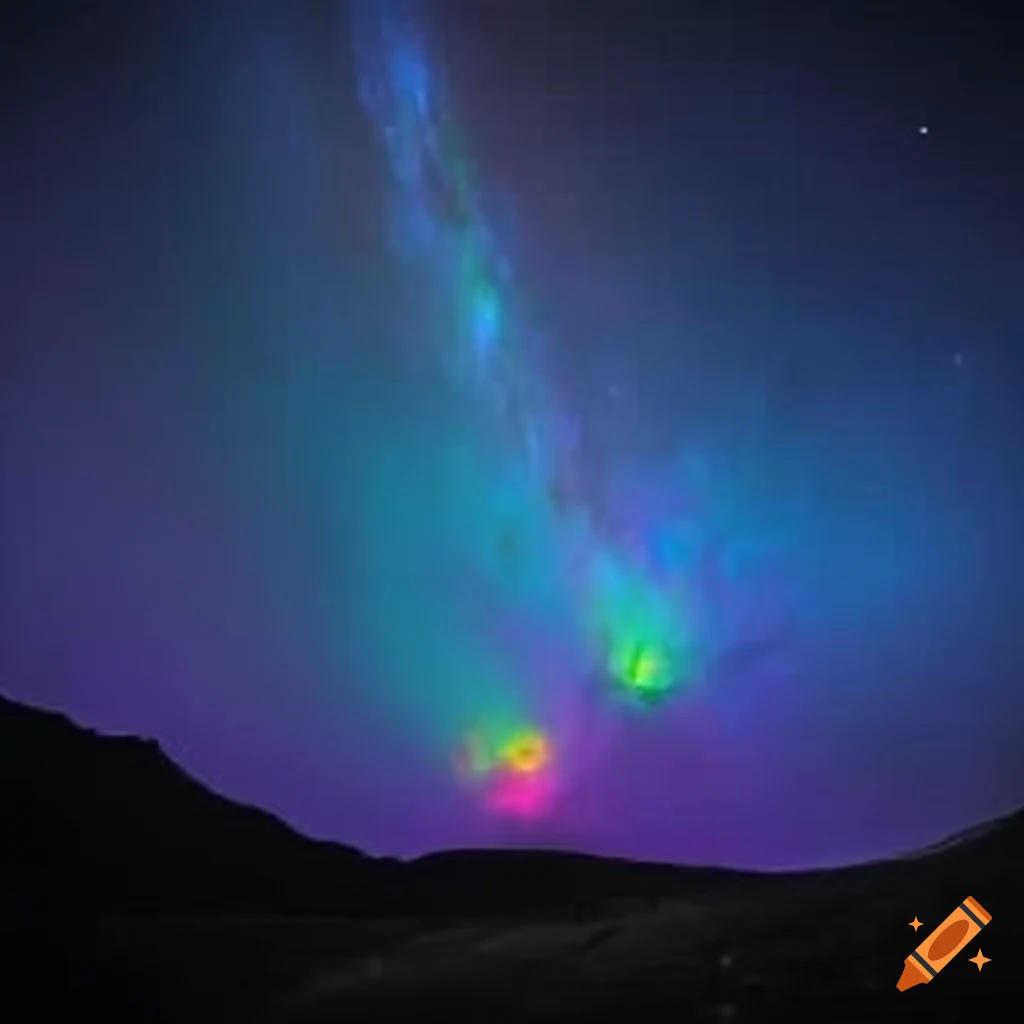 image of a celestial aurora in space