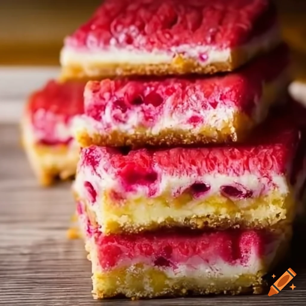 Delicious raspberry lemon bars