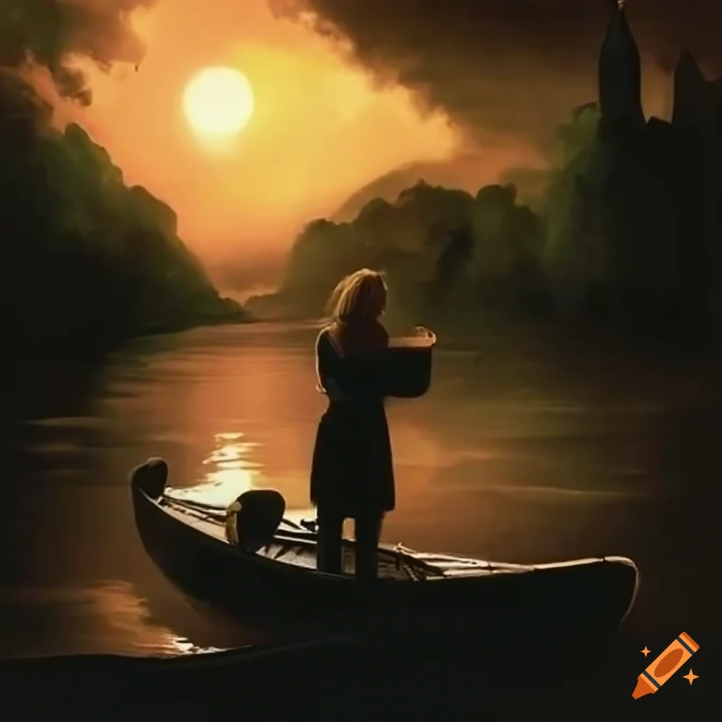 image of canoeing with the pied piper from Hamelin