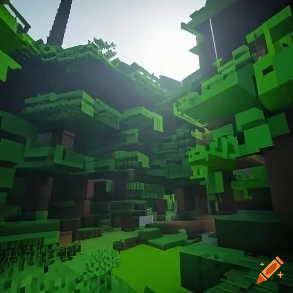Screenshot of immersive gameplay in minecraft