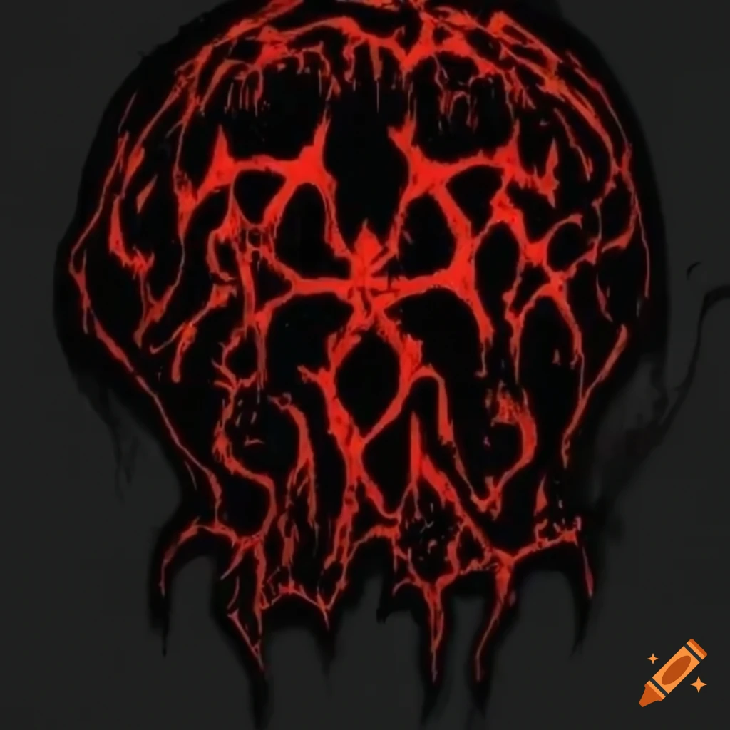 dark and bold metal band logo