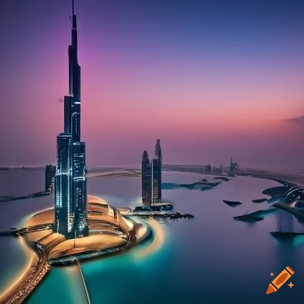 futuristic cityscape of Dubai