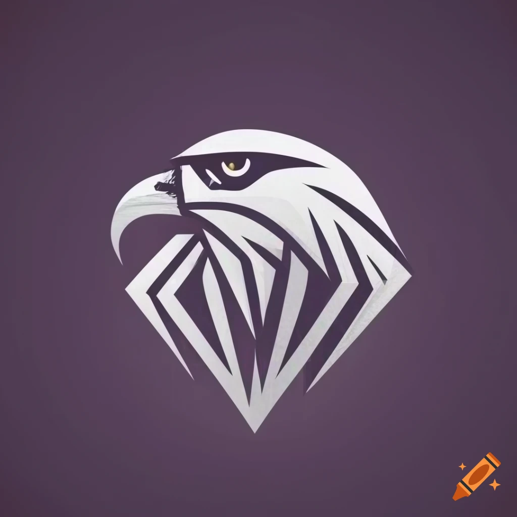 Vector eagle head logo design on Craiyon
