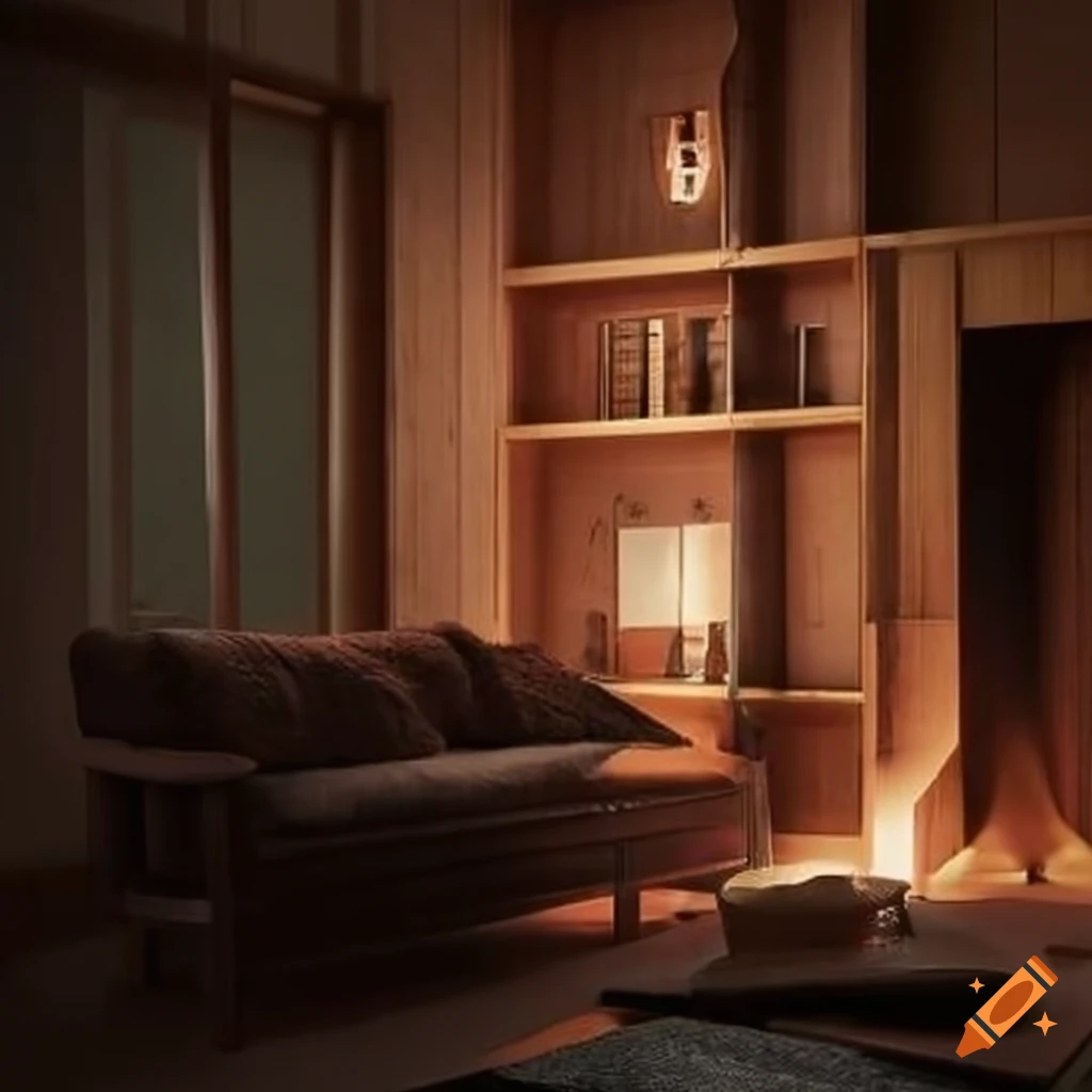 Dormitorio minimalista y zen con muebles de madera y luces led on