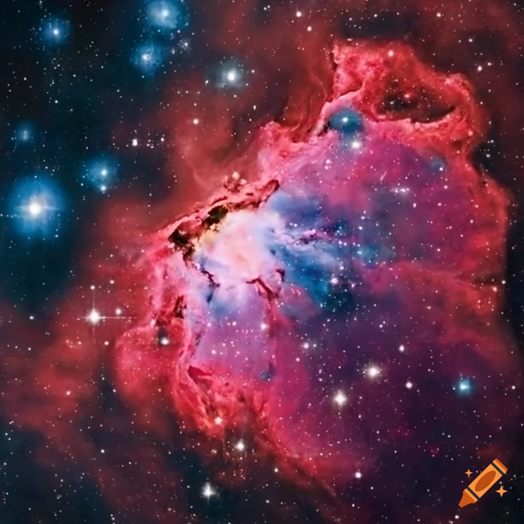 carina nebula with sparkling stars