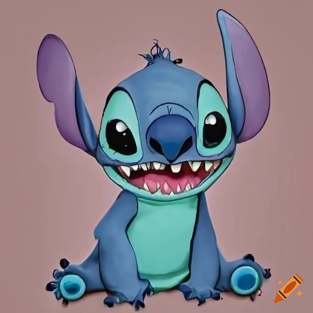 Disney stitch character on Craiyon