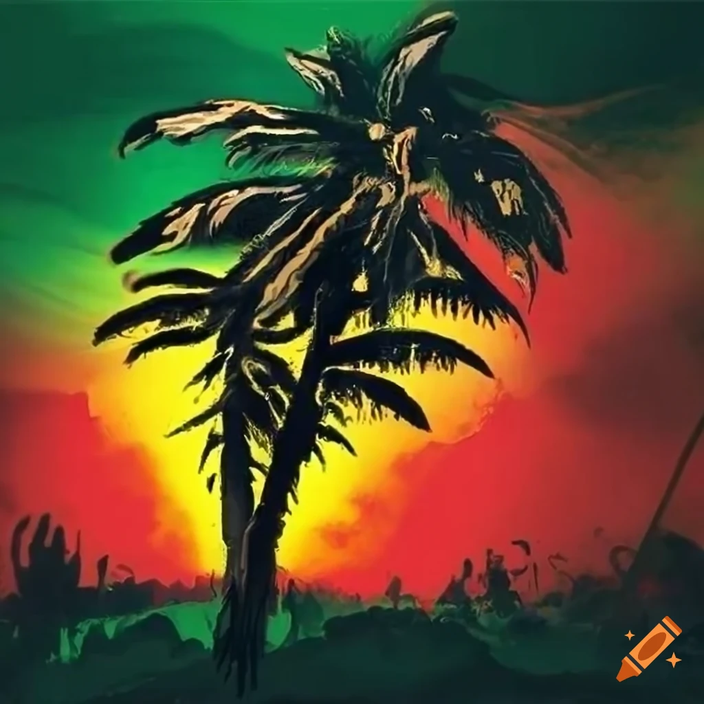 reggae background pattern