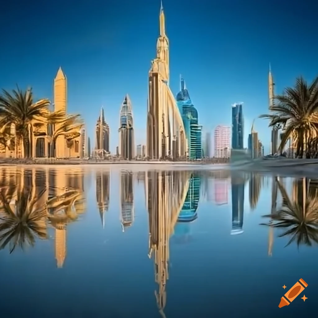 vision of a futuristic city in Dubai