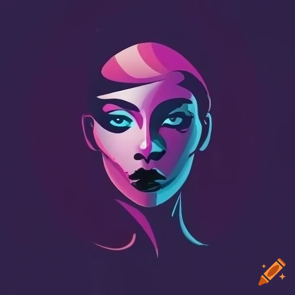 Logo Of A Mysterious Woman