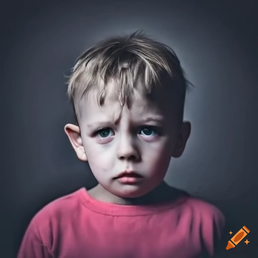 image depicting a sad child