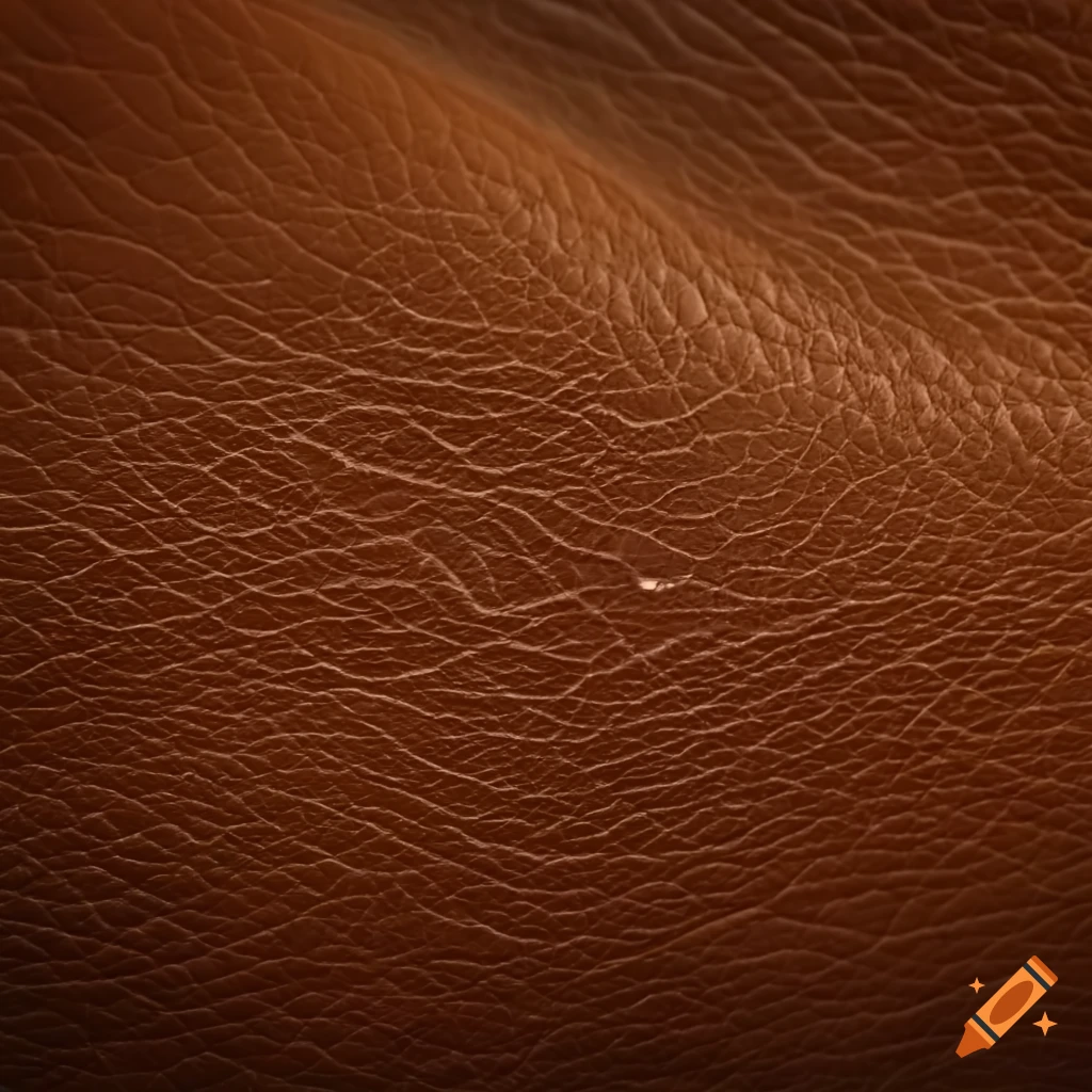 Brown leather texture or leather background. Leather sheet for