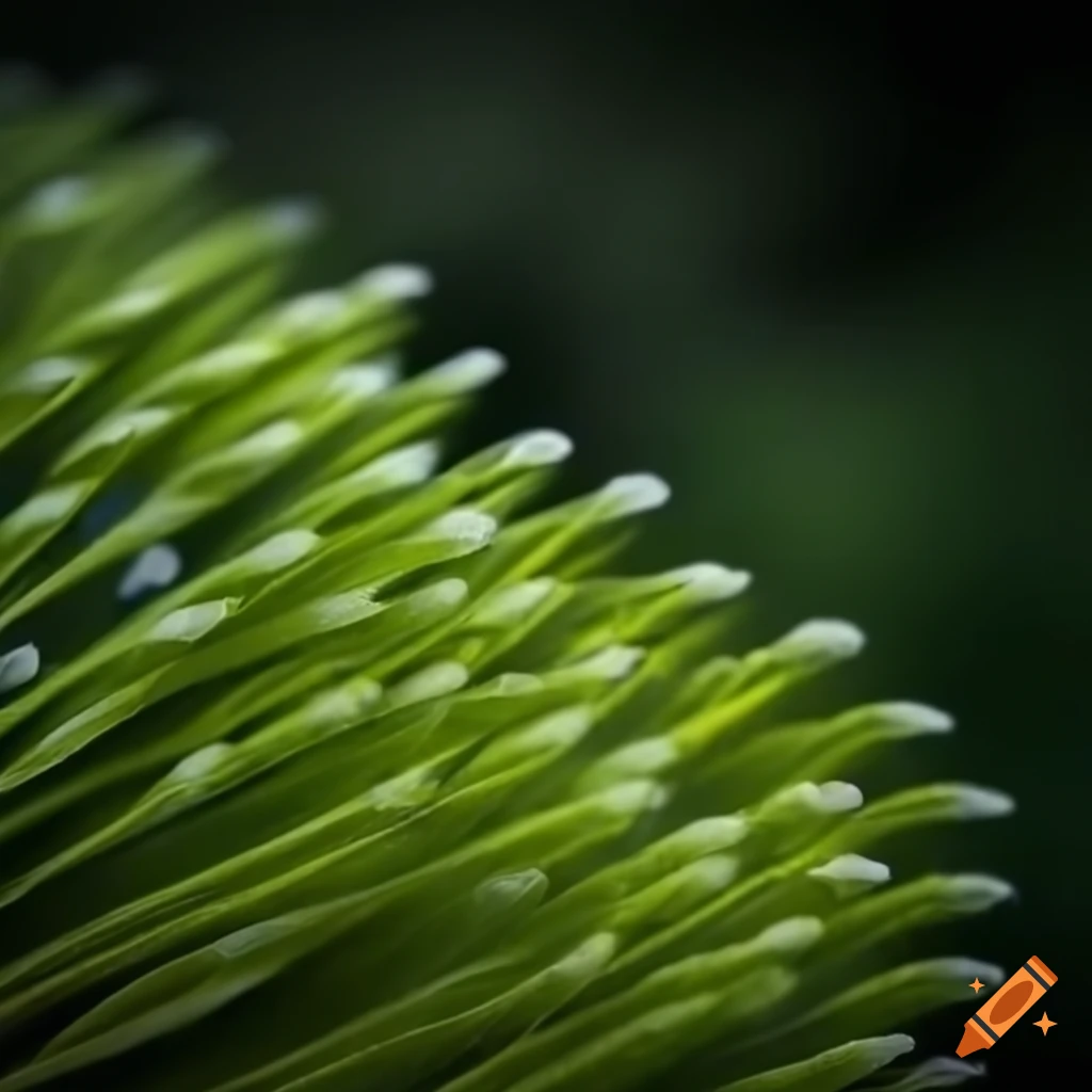 Closeup of a plant with unique hairlike structures