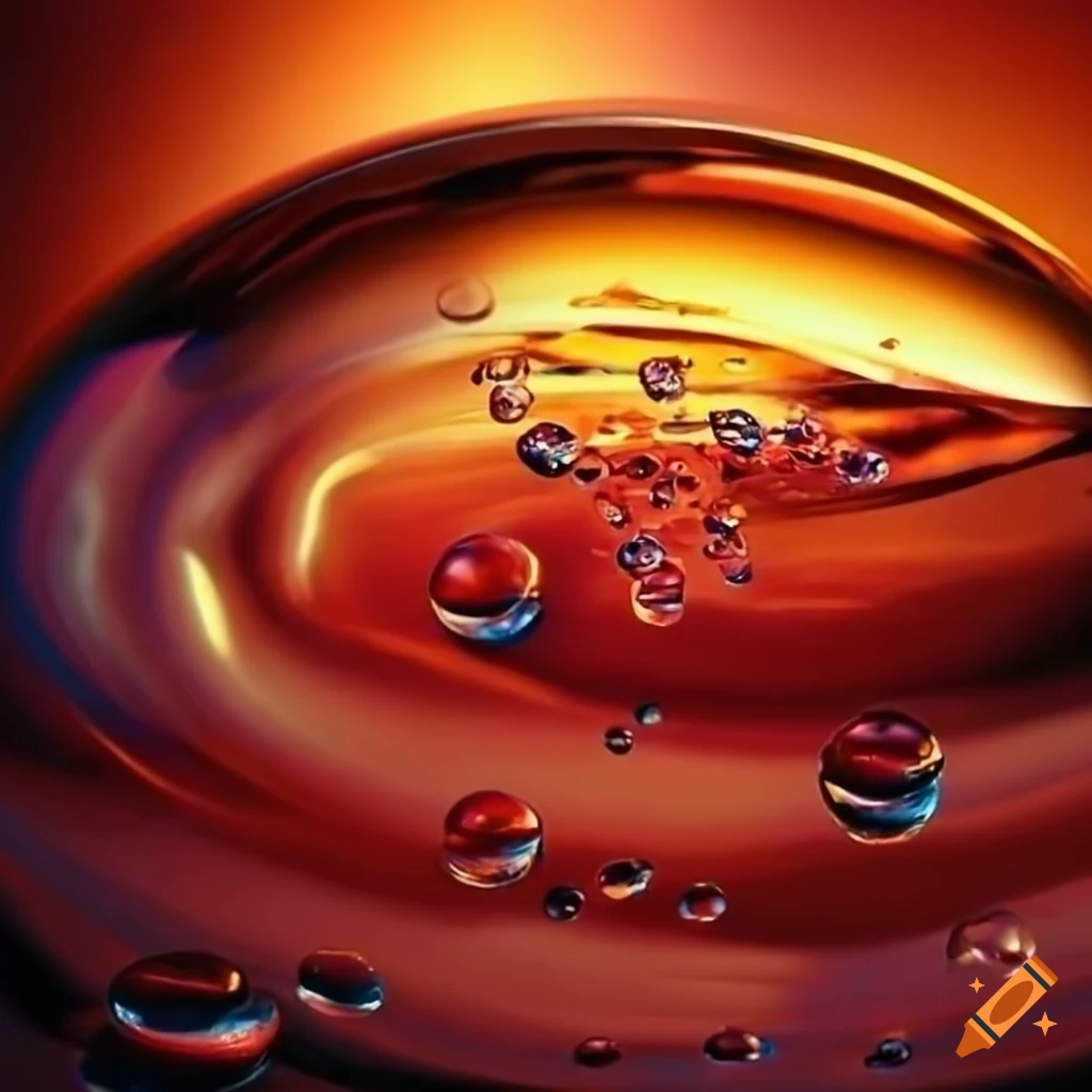 Artistic bubbles made with oil painting on Craiyon