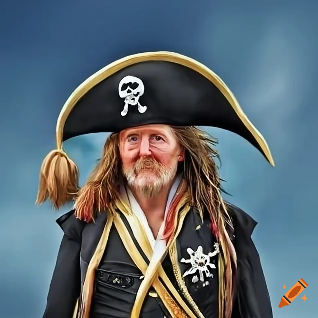 Image of koning willem alexander dressed as a pirate on Craiyon