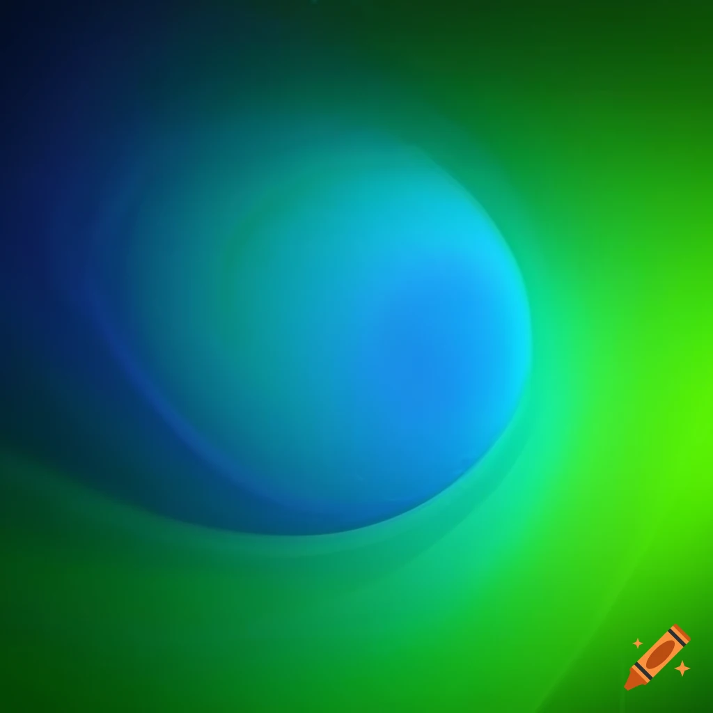 Abstract blue-green composition