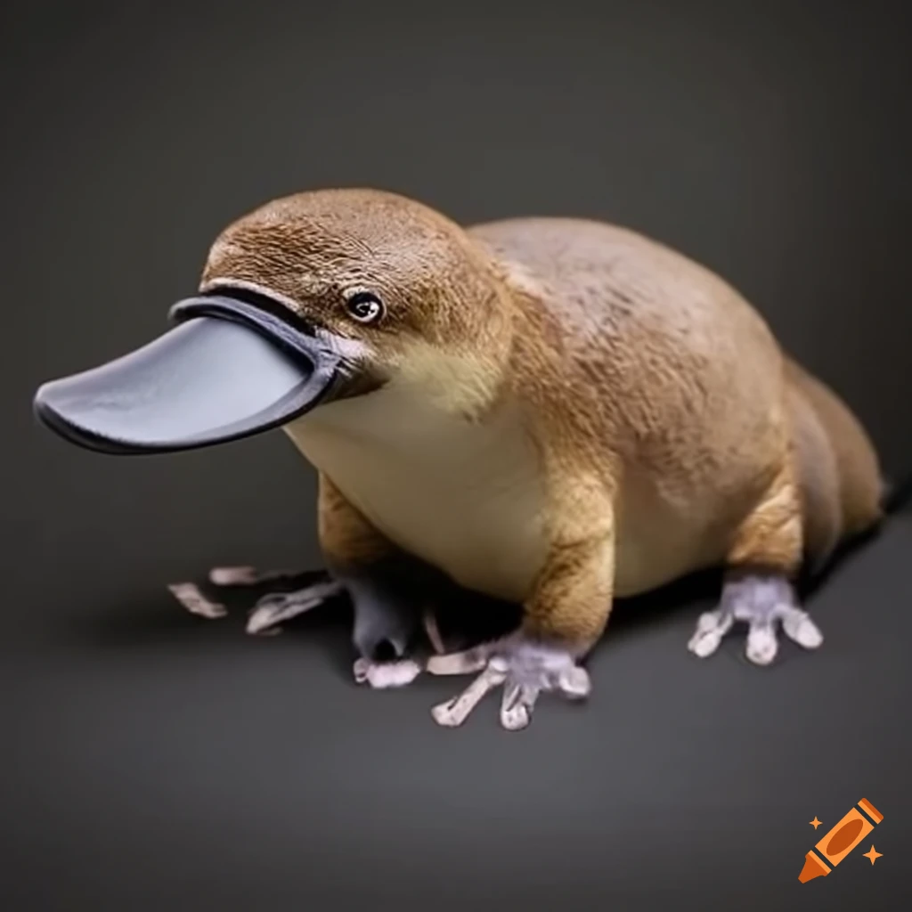 realistic depiction of a platypus