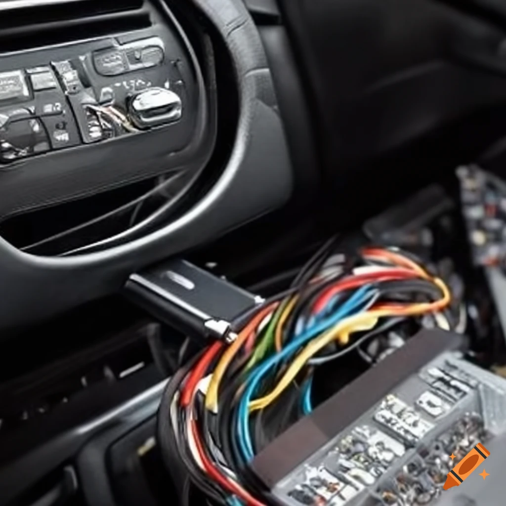 Car stereo harness and wiring components