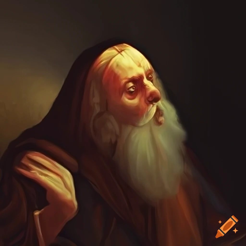 painting of Nicodemus at night