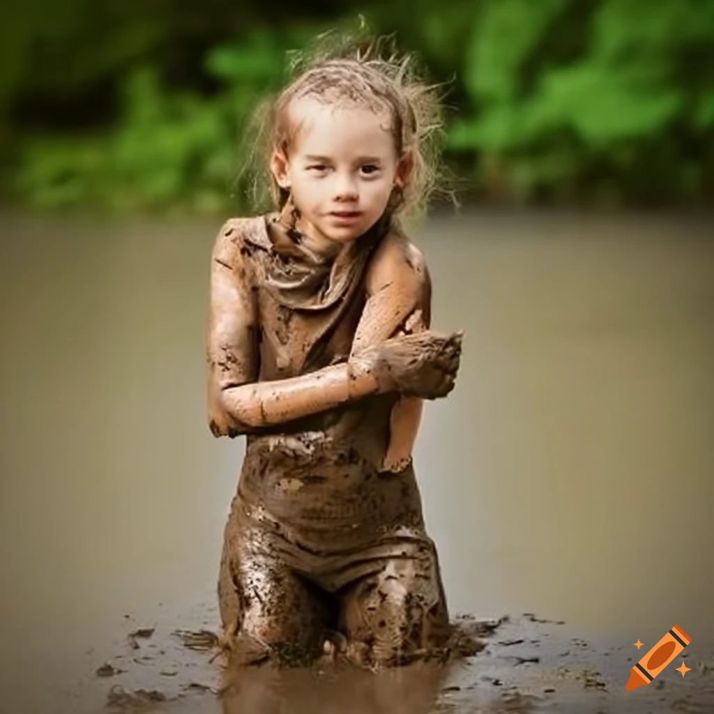 Kids Playing In Mud On Craiyon