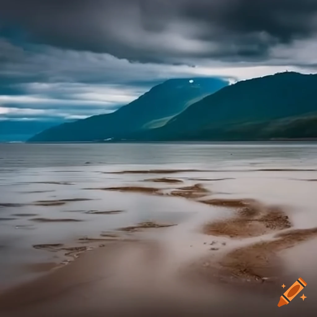 stormy beach in British Columbia