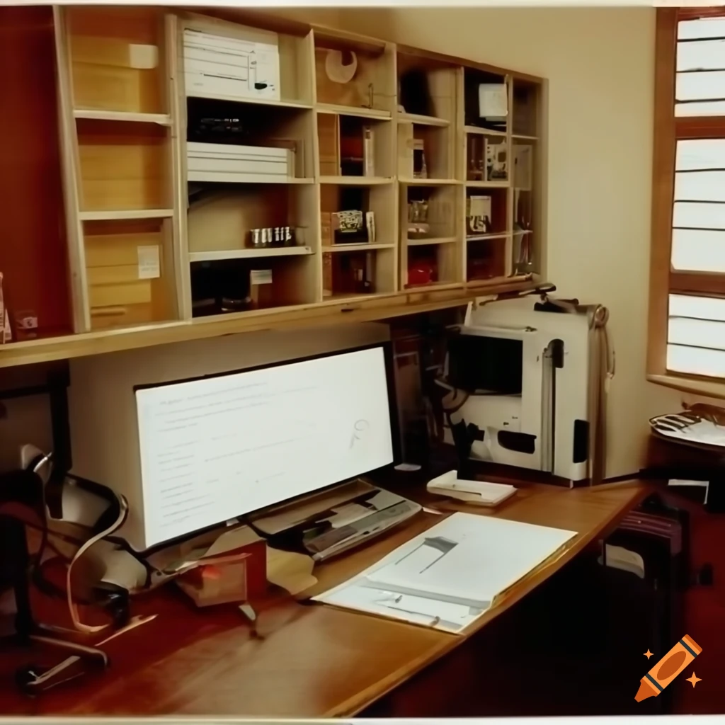 Small office with chemistry lab equipment