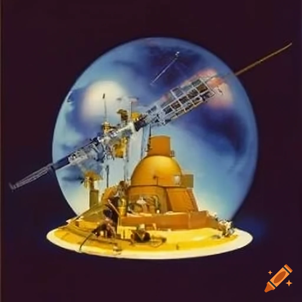 langouste, ralph mcquarrie, bruce pennington, boris vallejo and Chris Foss inspired space station
