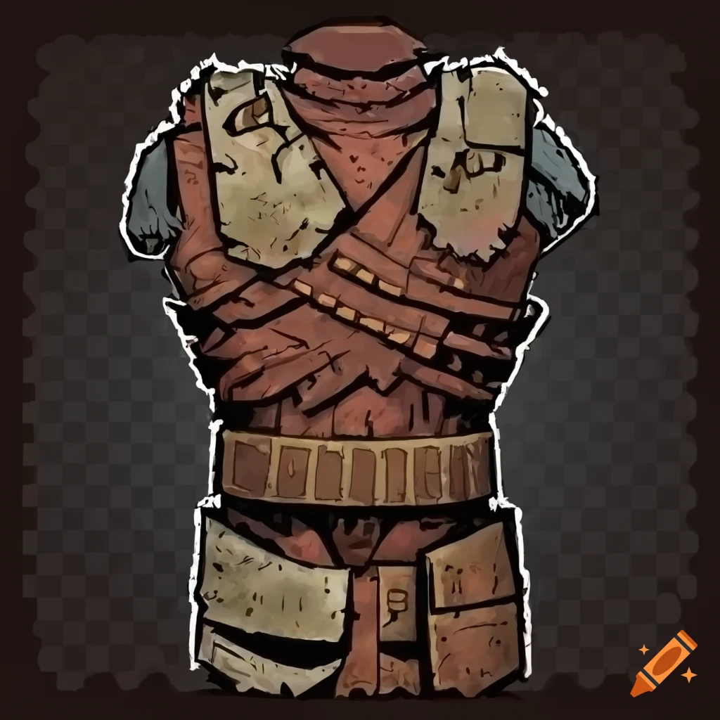 dark fantasy artwork of lizard wearing leather armor