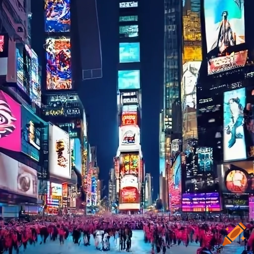 Cityscape Of Times Square On Craiyon cityscape-of-times-square-on-craiyon