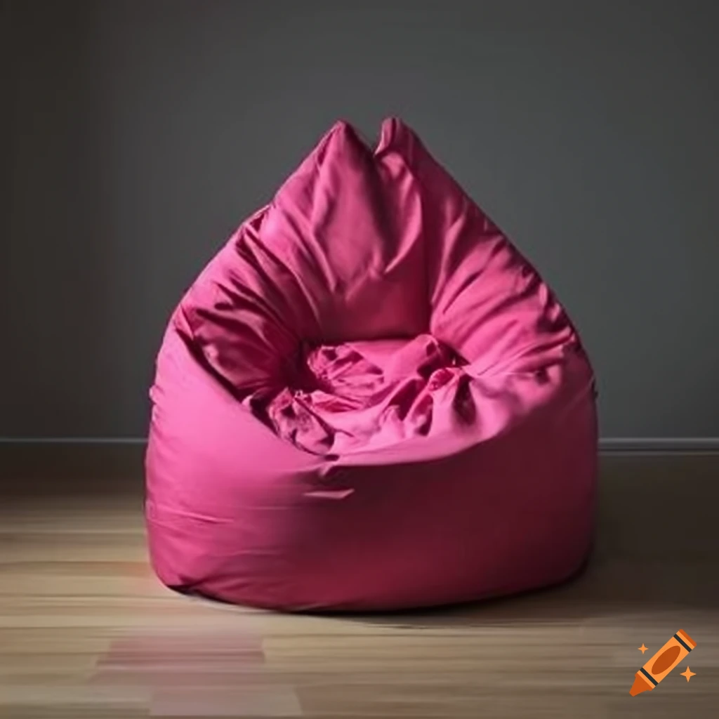 Colorful bean bag chair on Craiyon