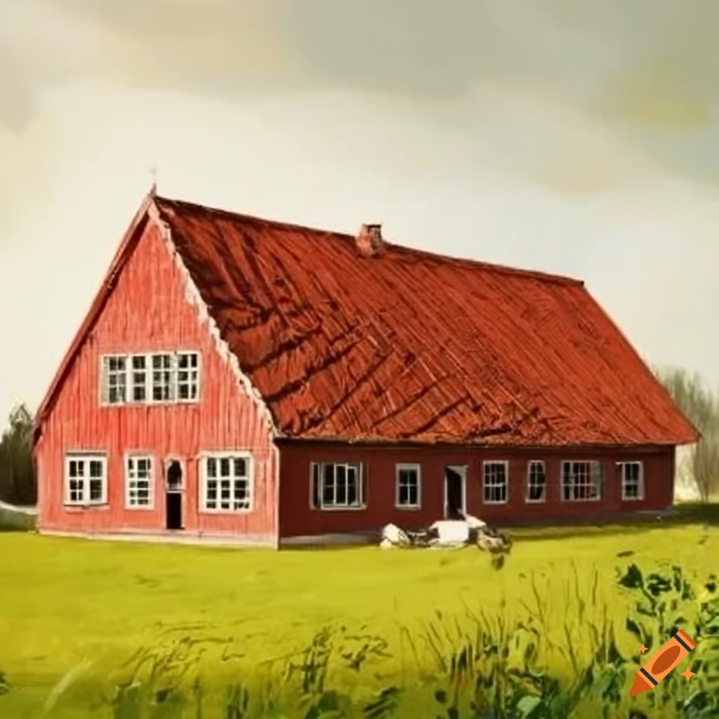 historical farmhouse in Münsterland, 1859