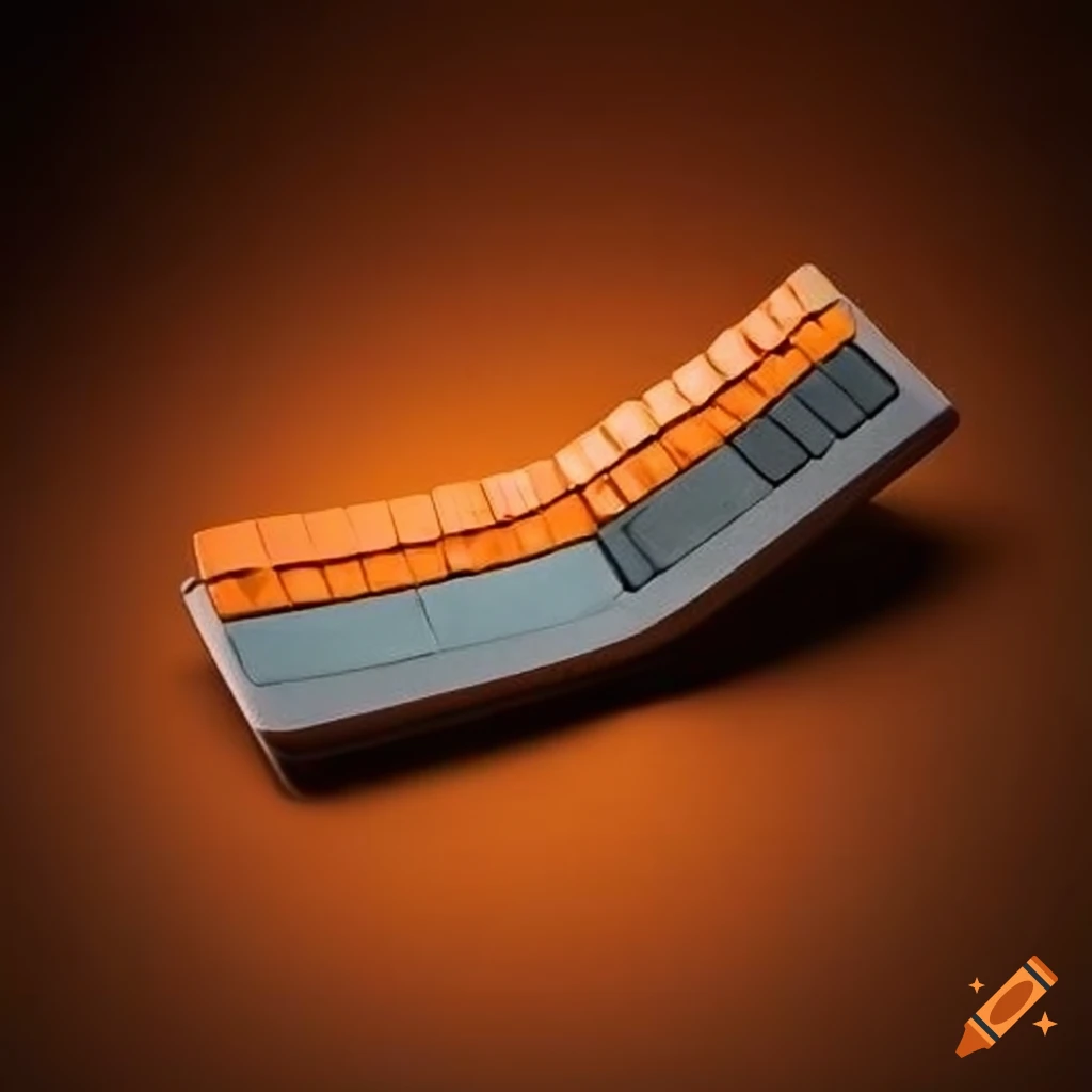 orange and grey keyboard