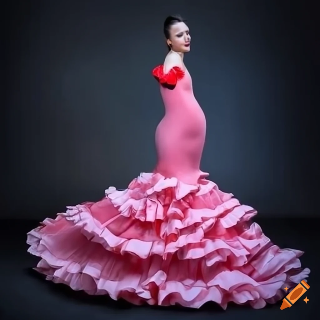 TRAJE DE FLAMENCA TRES VOLANTES