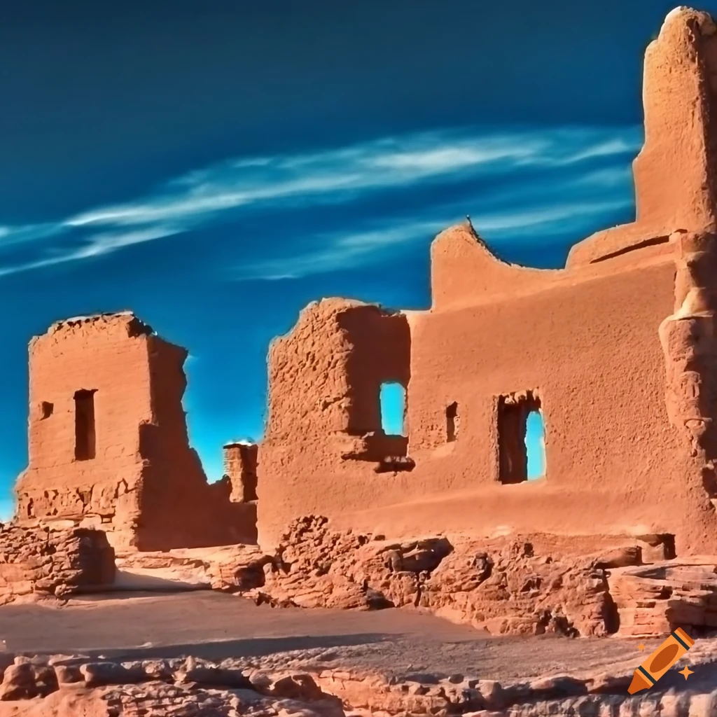 Ruins Of Mission Church In New Mexico On Craiyon