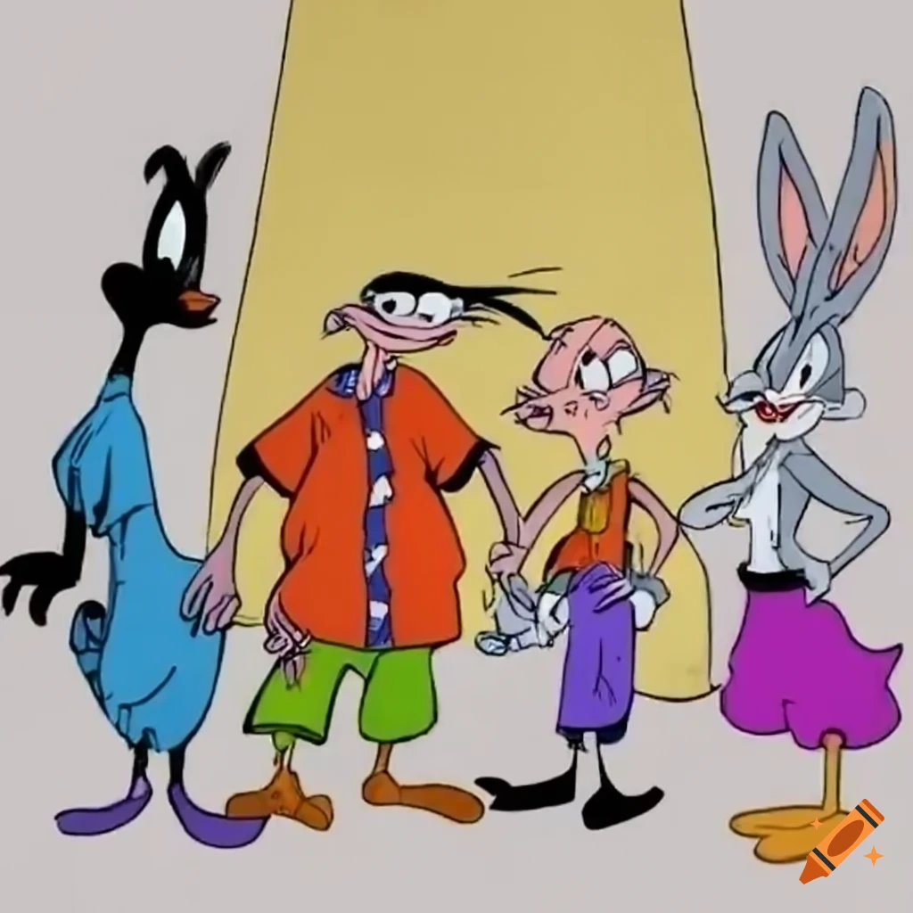 Looney Tunes cartoon characters referencing Ed, Edd n Eddy